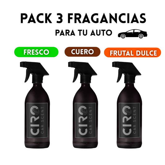 PACK 3 Ciro CarScent (250mL c/u) - Fragancia para tu auto