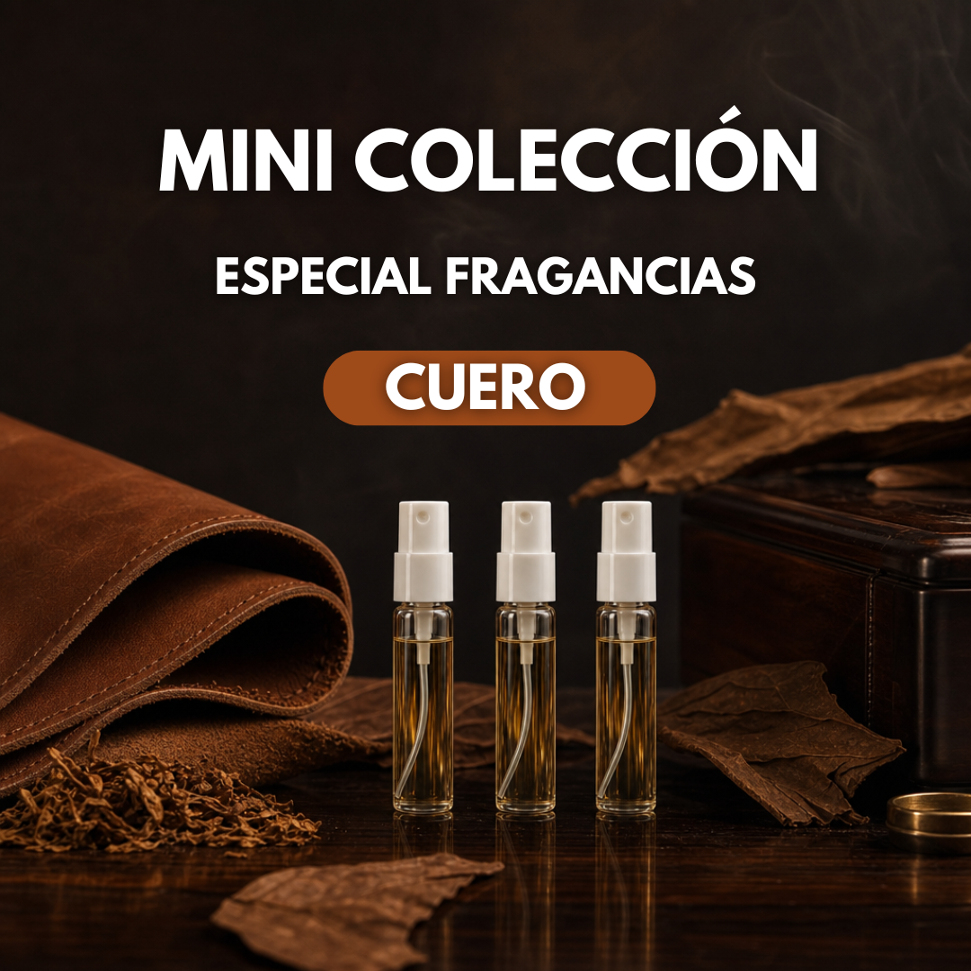 Mini Colección Fragancias Cuero (3 decants 10mL)