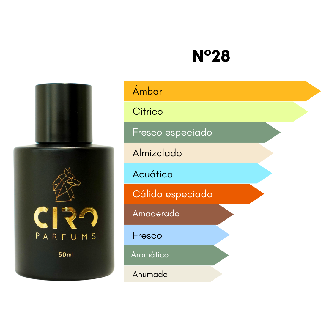 Ciro 28 - Inspirado en Dylan B. - [Ámbar Cítrico] 50mL [ÚLTIMAS UNIDADES - SOLO ONLINE]