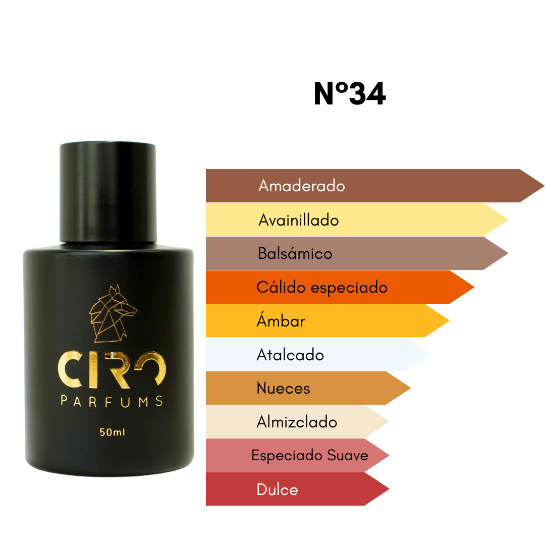 Ciro 34 - Inspirado en Fireplace - [Dulce Ahumado] 50mL [ÚLTIMAS UNIDADES - SOLO ONLINE]