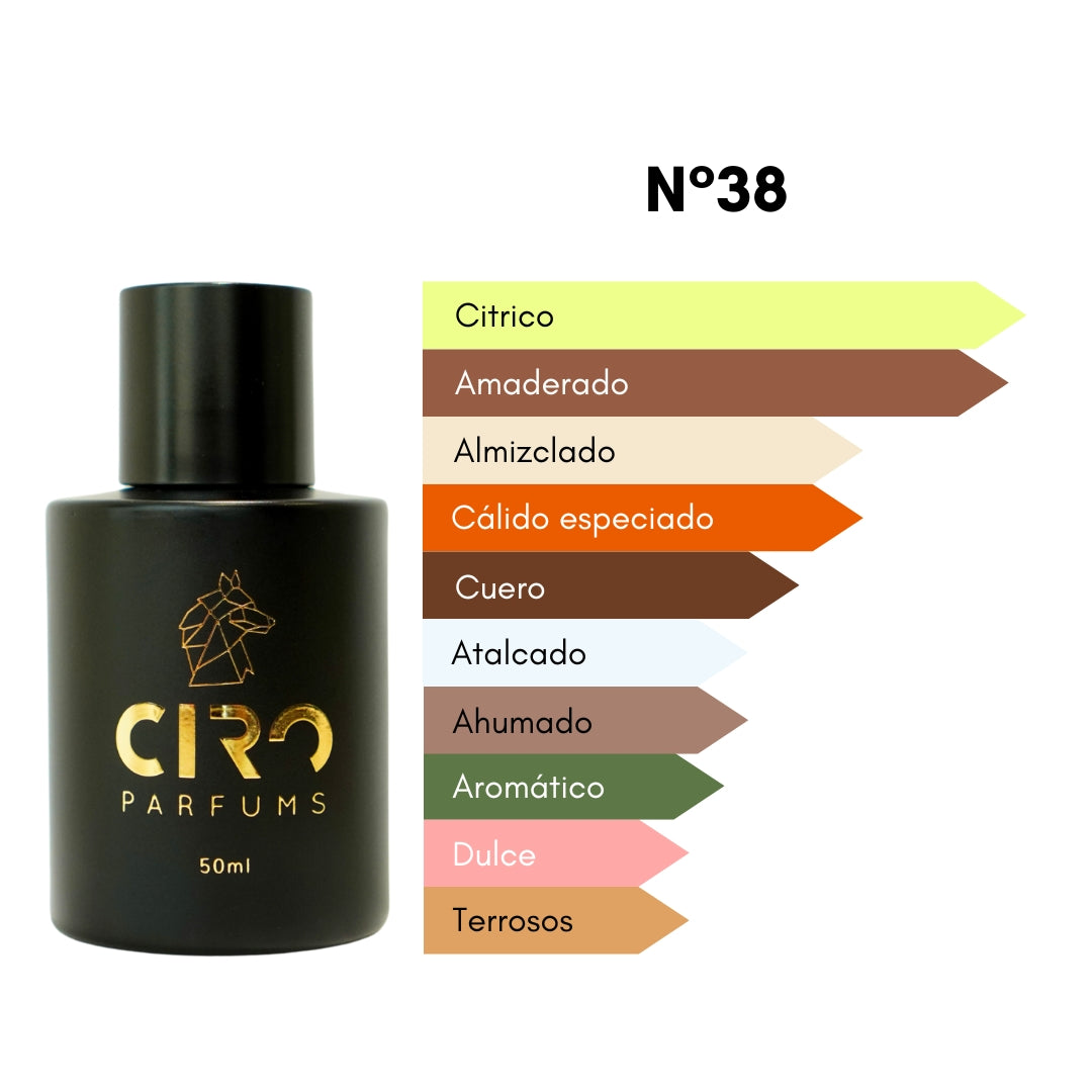 Ciro 38 - Inspirado en Avent. Cologne - 50mL