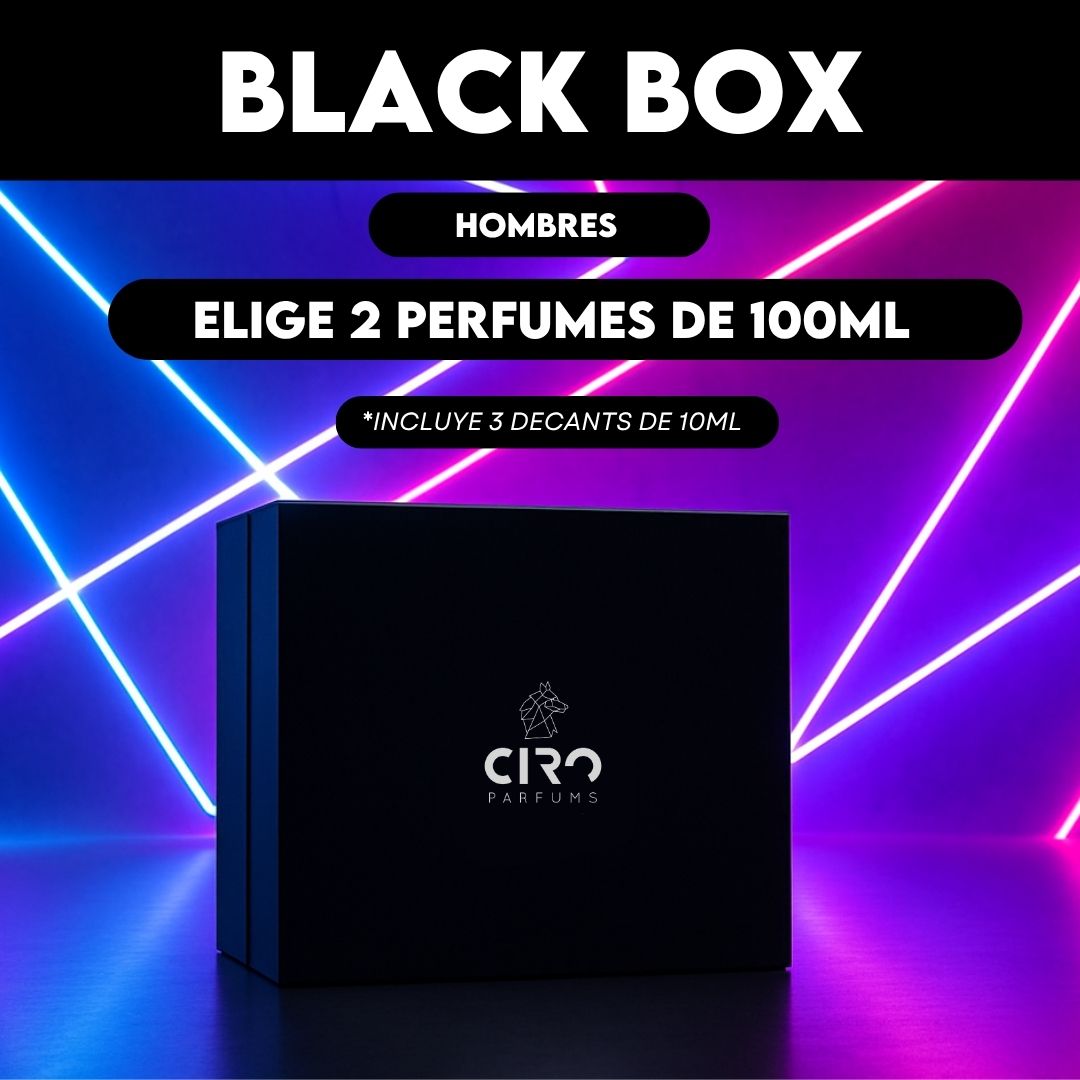 Black Box - Elige 2 Perfumes de 100mL (Incluye 3 decants) [HOMBRE]