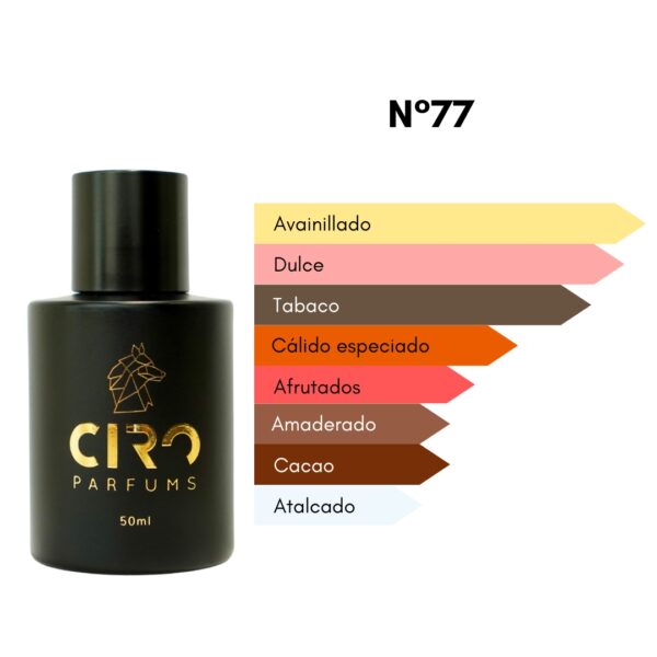 Ciro 77 – Inspirado en Tobacco Vanille - 50mL - Imagen 2